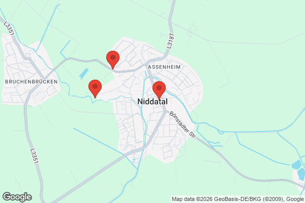 Karte mit Entrümpelungsaufträgen in Niddatal