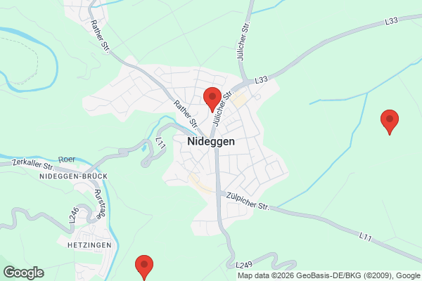 Karte mit Entrümpelungsaufträgen in Nideggen