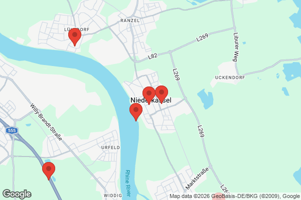 Karte mit Entrümpelungsaufträgen in Niederkassel