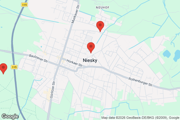 Karte mit Entrümpelungsaufträgen in Niesky