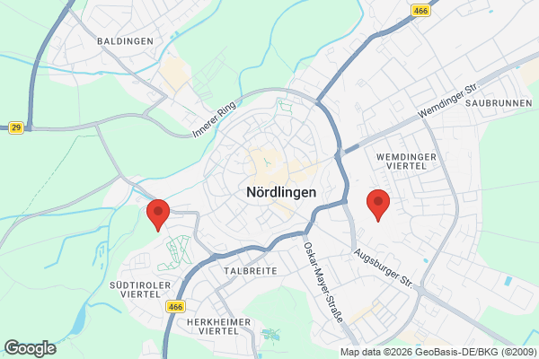 Karte mit Entrümpelungsaufträgen in Nördlingen