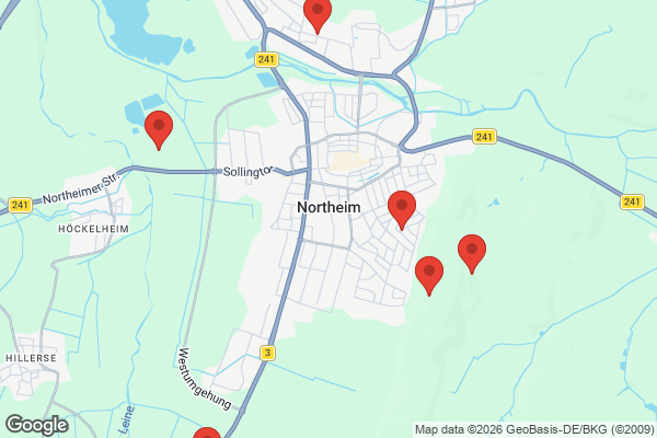 Karte mit Entrümpelungsaufträgen in Northeim