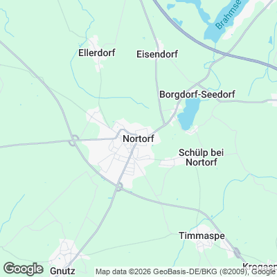 Karte von Nortorf und Umgebung