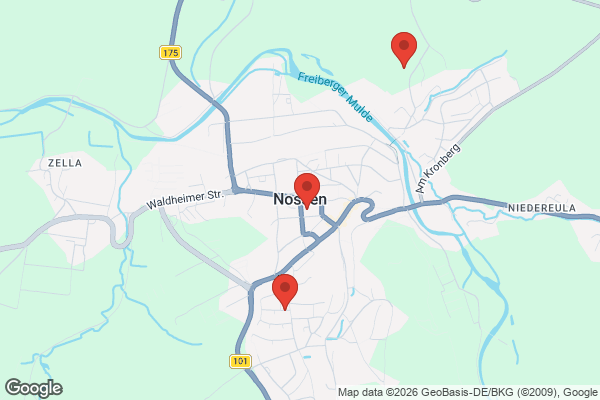 Karte mit Entrümpelungsaufträgen in Nossen