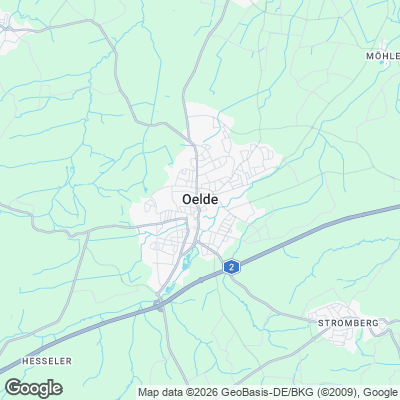 Karte von Oelde und Umgebung