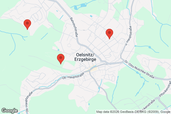 Karte mit Entrümpelungsaufträgen in Oelsnitz