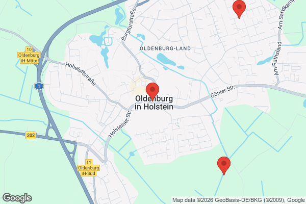 Karte mit Entrümpelungsaufträgen in Oldenburg in Holstein