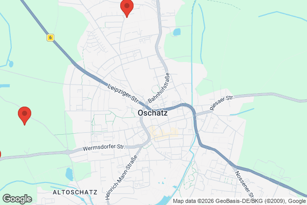 Karte mit Entrümpelungsaufträgen in Oschatz