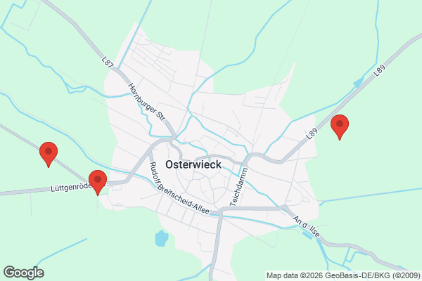 Karte mit Entrümpelungsaufträgen in Osterwieck