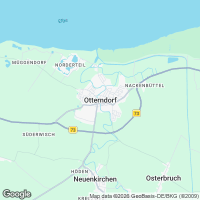 Karte von Otterndorf und Umgebung