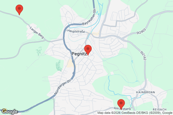 Karte mit Entrümpelungsaufträgen in Pegnitz