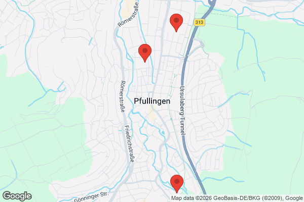 Karte mit Entrümpelungsaufträgen in Pfullingen