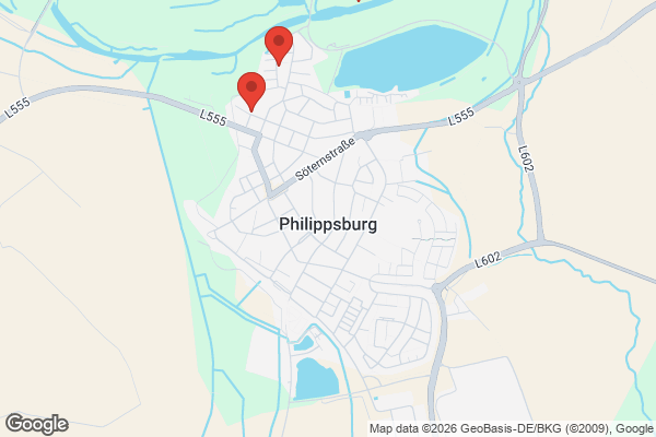 Karte mit Entrümpelungsaufträgen in Philippsburg