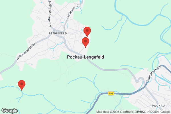 Karte mit Entrümpelungsaufträgen in Pockau-Lengefeld
