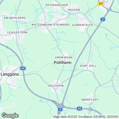 Karte von Pohlheim und Umgebung