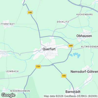 Karte von Querfurt und Umgebung