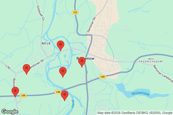 Karte mit Entrümpelungsaufträgen in Rathenow