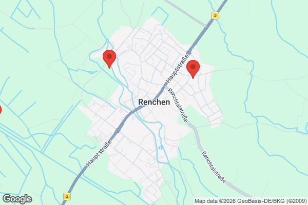 Karte mit Entrümpelungsaufträgen in Renchen