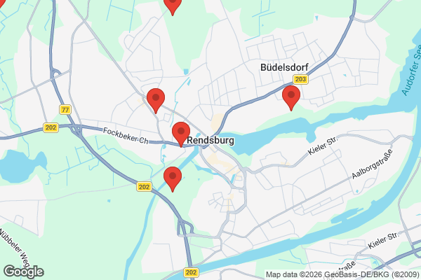 Karte mit Entrümpelungsaufträgen in Rendsburg