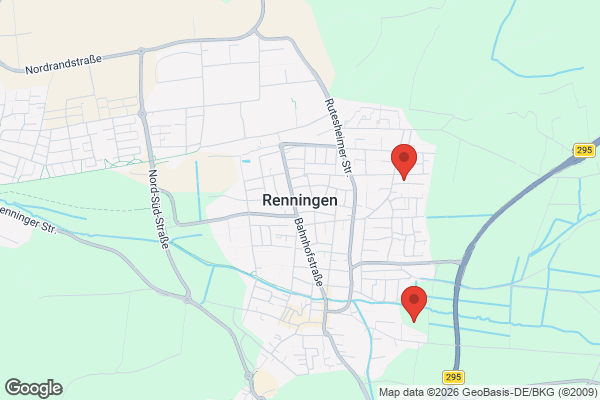 Karte mit Entrümpelungsaufträgen in Renningen