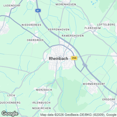 Karte von Rheinbach und Umgebung