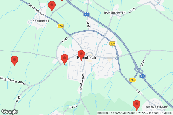 Karte mit Entrümpelungsaufträgen in Rheinbach