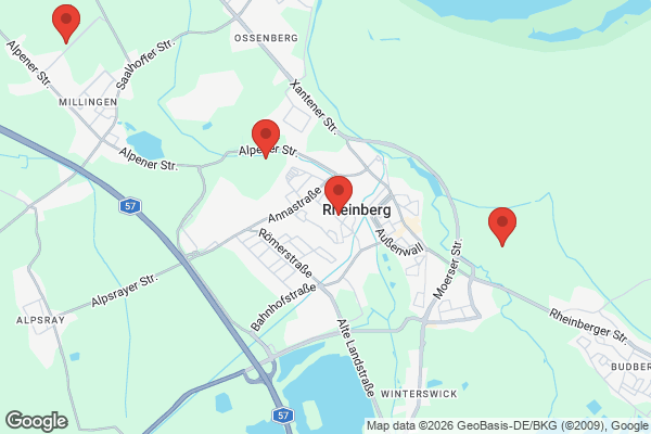 Karte mit Entrümpelungsaufträgen in Rheinberg