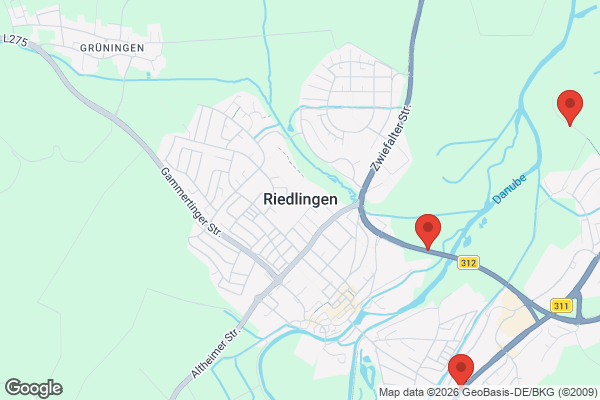 Karte mit Entrümpelungsaufträgen in Riedlingen