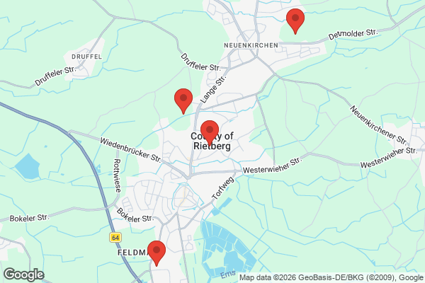Karte mit Entrümpelungsaufträgen in Rietberg