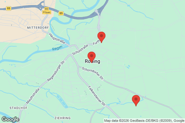 Karte mit Entrümpelungsaufträgen in Roding
