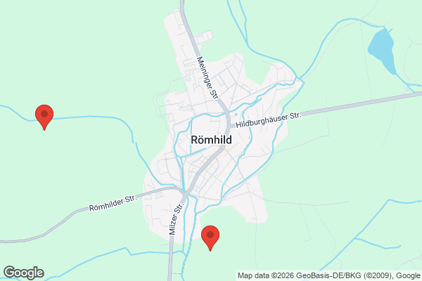 Karte mit Entrümpelungsaufträgen in Römhild