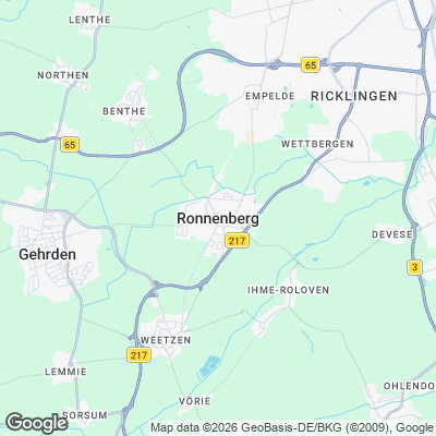 Karte von Ronnenberg und Umgebung