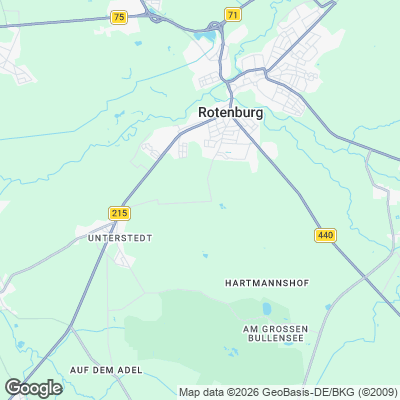 Karte von Rotenburg (Wümme) und Umgebung
