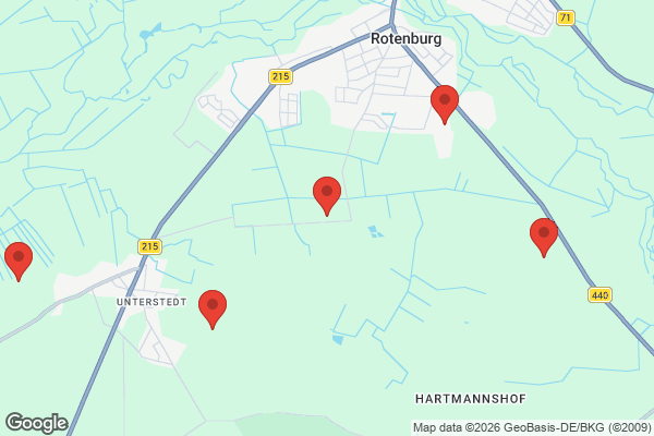 Karte mit Entrümpelungsaufträgen in Rotenburg (Wümme)