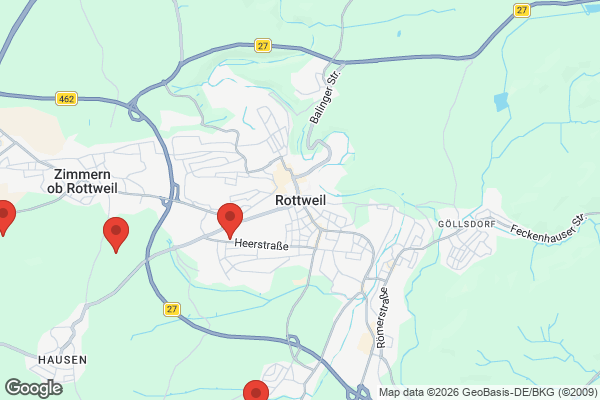 Karte mit Entrümpelungsaufträgen in Rottweil