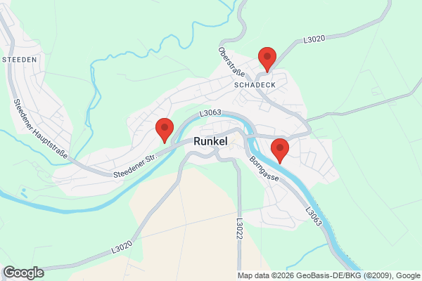 Karte mit Entrümpelungsaufträgen in Runkel