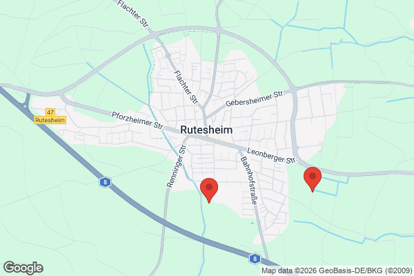 Karte mit Entrümpelungsaufträgen in Rutesheim