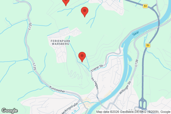 Karte mit Entrümpelungsaufträgen in Saarburg