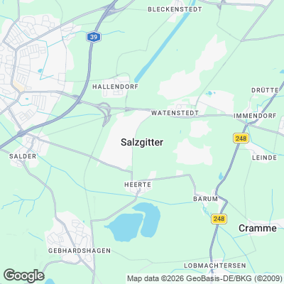 Karte von Salzgitter und Umgebung