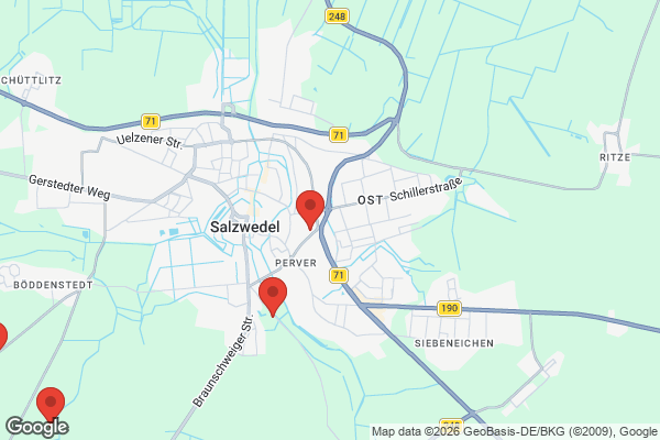 Karte mit Entrümpelungsaufträgen in Salzwedel