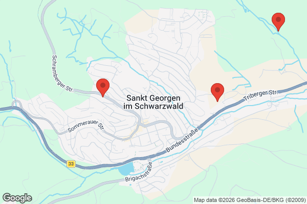 Karte mit Entrümpelungsaufträgen in Sankt Georgen