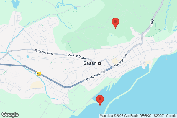 Karte mit Entrümpelungsaufträgen in Sassnitz