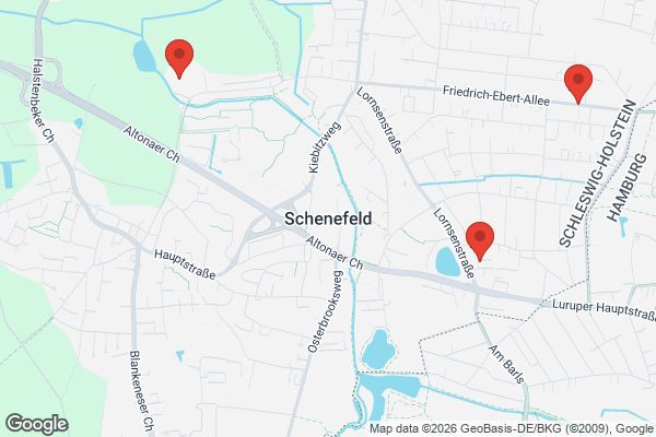 Karte mit Entrümpelungsaufträgen in Schenefeld