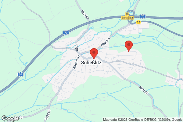 Karte mit Entrümpelungsaufträgen in Scheßlitz