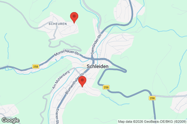 Karte mit Entrümpelungsaufträgen in Schleiden