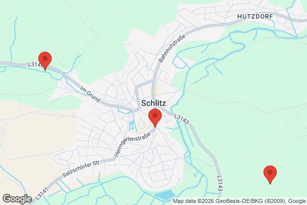 Karte mit Entrümpelungsaufträgen in Schlitz