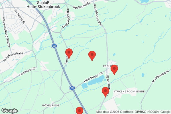 Karte mit Entrümpelungsaufträgen in Schloß Holte-Stukenbrock