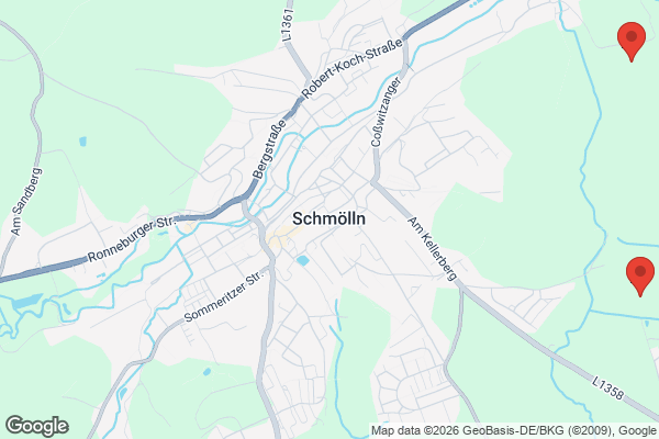 Karte mit Entrümpelungsaufträgen in Schmölln