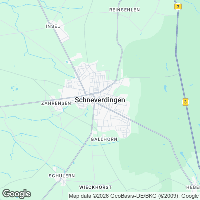 Karte von Schneverdingen und Umgebung