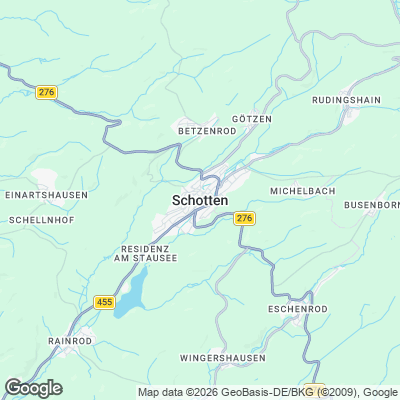 Karte von Schotten und Umgebung